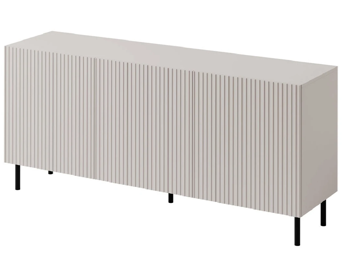 Buffet 3 portes écru 156 cm...