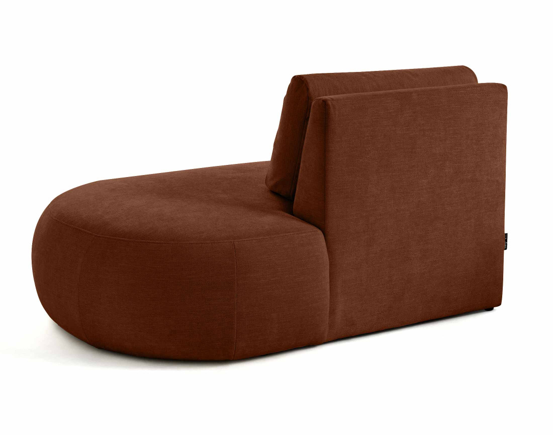 Module d'assise droit en tissu côtelé - Santorini