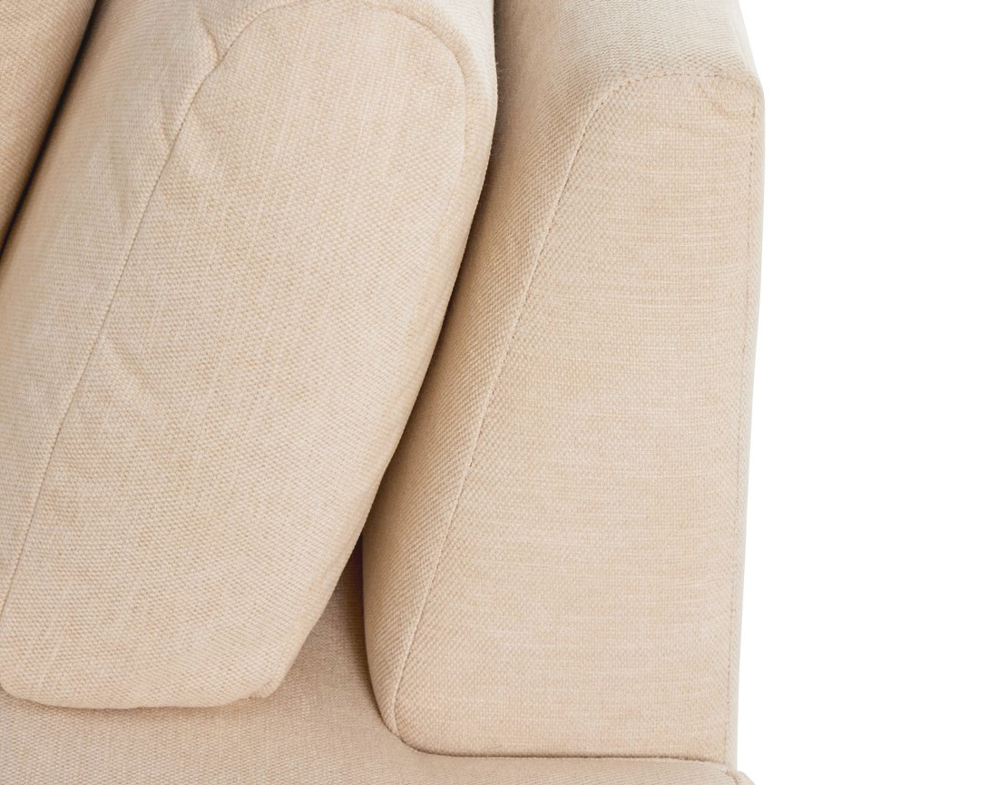 Module d'assise sans accoudoirs en tissu texturé Santorini Module d'assise sans accoudoirs en tissu texturé Santorini