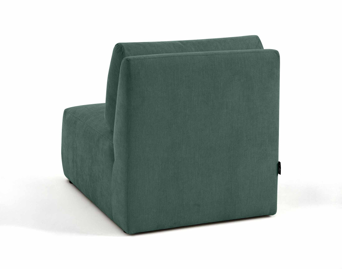 Module d'assise sans accoudoirs en tissu texturé Santorini