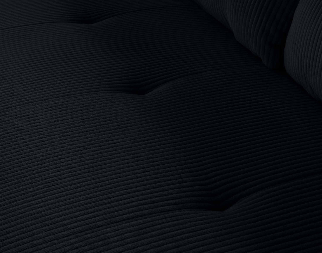 Canapé droit 2 places en velours côtelé Onyx Canapé droit 2 places en velours côtelé Onyx