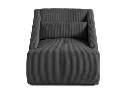 Fauteuil en velours côtelé Onyx