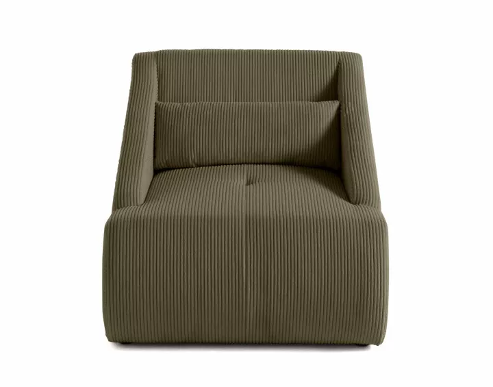 Fauteuil en velours côtelé Onyx