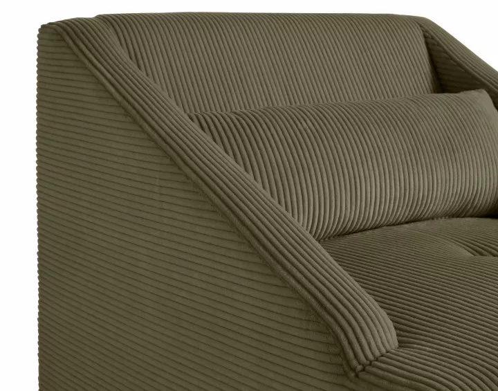 Fauteuil en velours côtelé Onyx