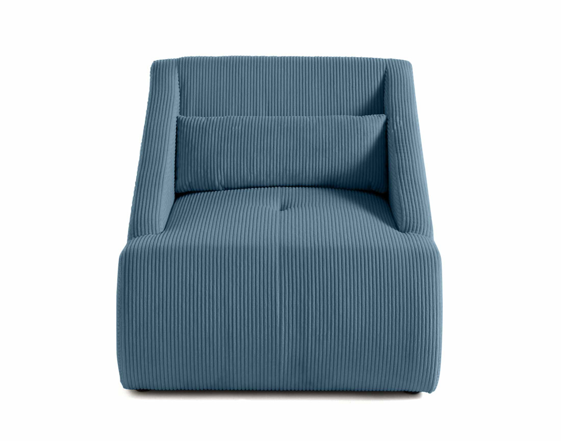 Fauteuil en velours côtelé Onyx