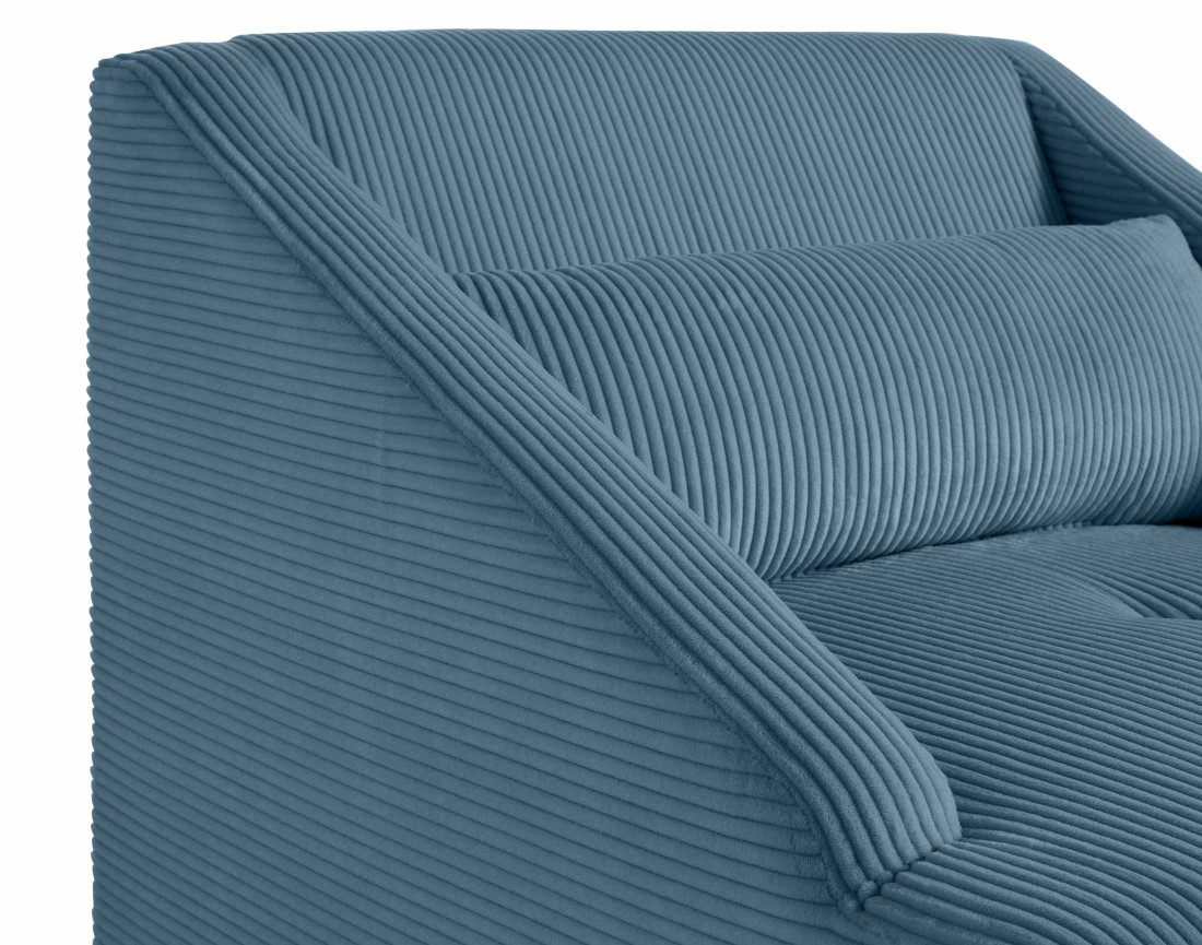 Fauteuil en velours côtelé Onyx