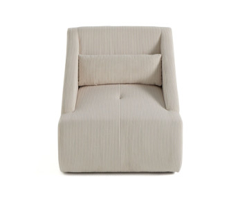 Fauteuil en velours côtelé Onyx