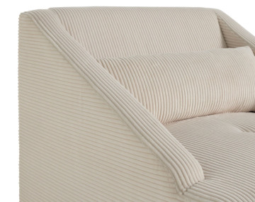 Fauteuil en velours côtelé Onyx