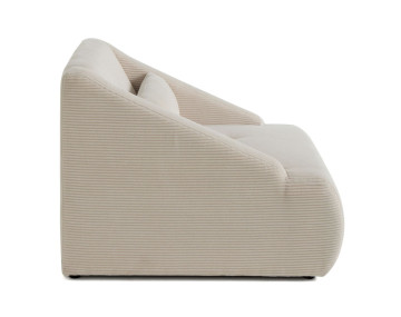 Fauteuil en velours côtelé Onyx