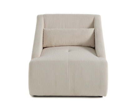 Fauteuil en velours côtelé...