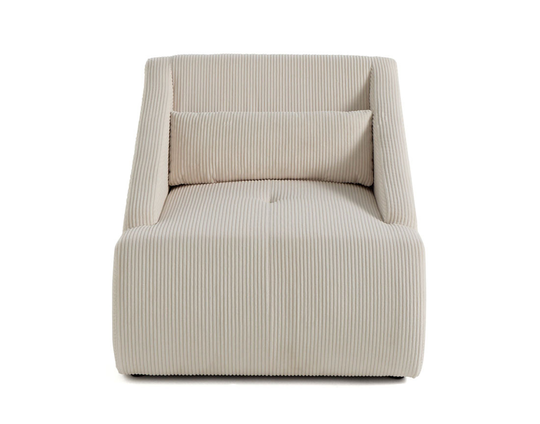 Fauteuil en velours côtelé Onyx