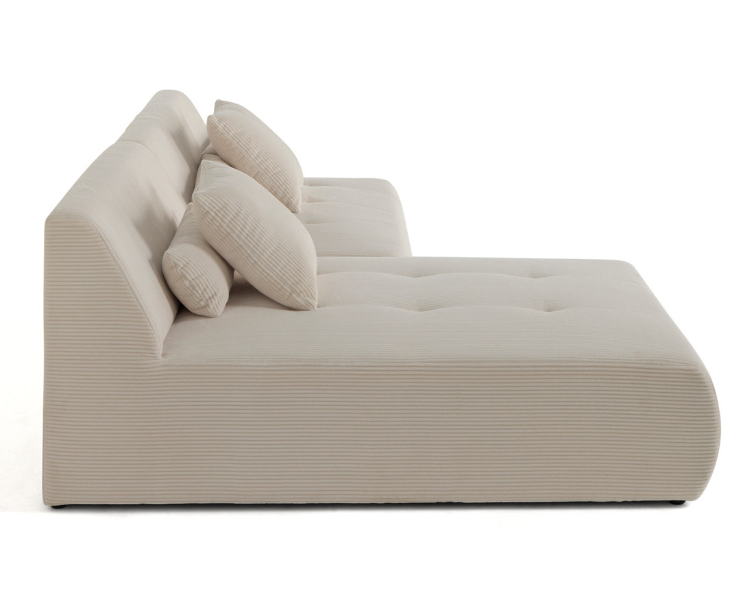 Canapé modulable d'angle réversible 4 places en velours côtelé Onyx Canapé modulable d'angle réversible 4 places en velours côtelé Onyx