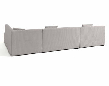 Canapé panoramique d'angle droit 7 places Onyx - Best Mobilier