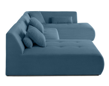 Canapé panoramique modulable d'angle droit 7 places Onyx - Best Mobilier