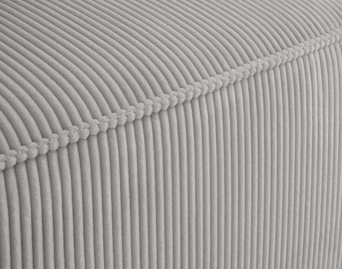 Canapé modulable d'angle gauche 4 places en velours côtelé Arty