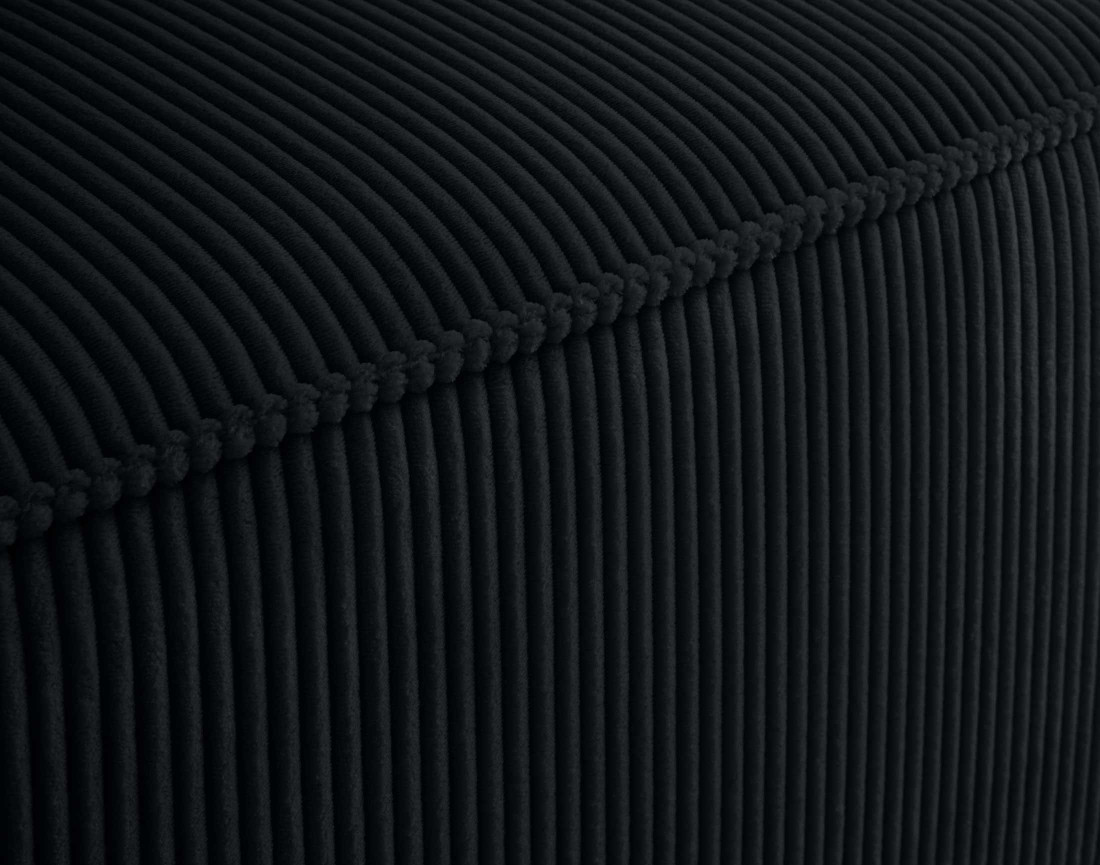 Canapé modulable d'angle gauche 5 places en velours côtelé Arty