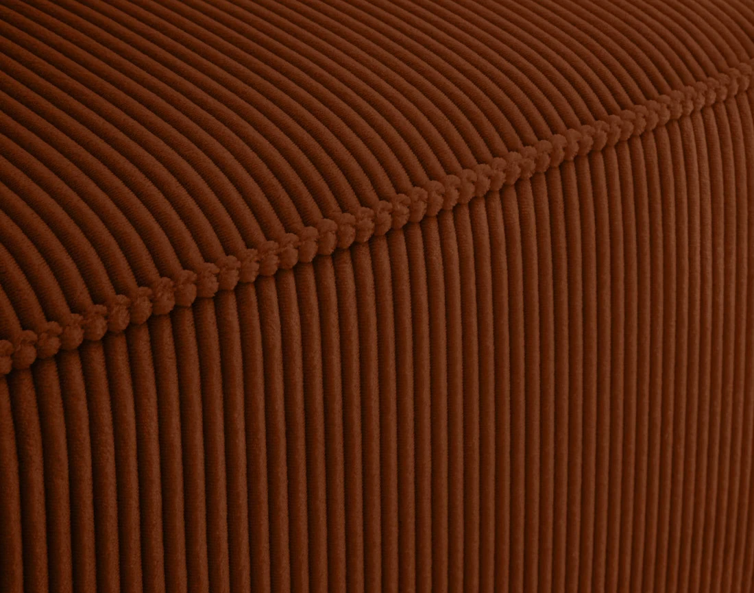 Canapé modulable d'angle gauche 4 places en velours côtelé Arty