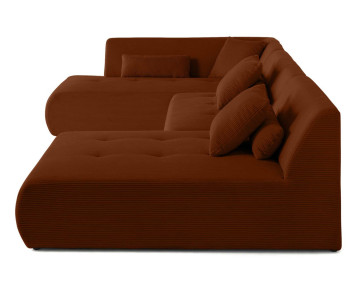 Canapé panoramique modulable d'angle gauche 7 places Onyx - Best Mobilier