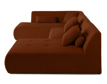 Canapé panoramique modulable d'angle gauche 7 places Onyx - Best Mobilier