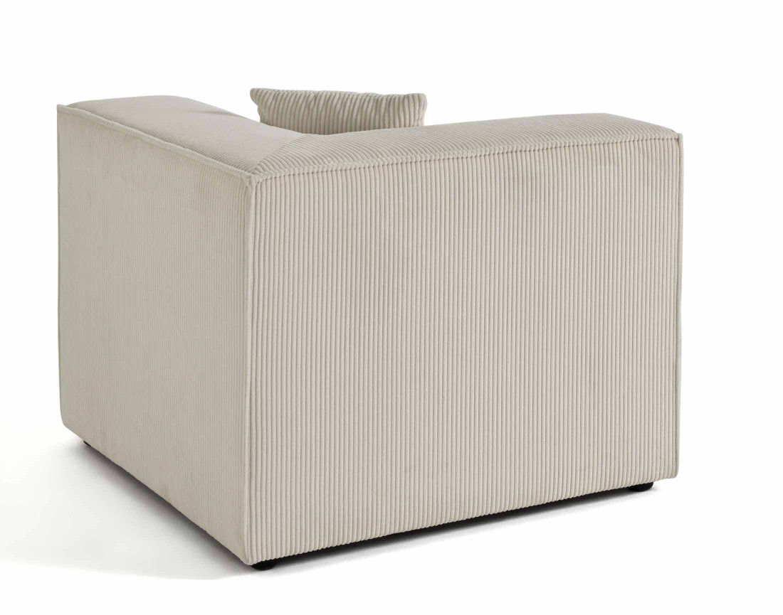 Module d'assise d'angle réversible en velours côtelé Arty Module d'assise d'angle réversible en velours côtelé Arty