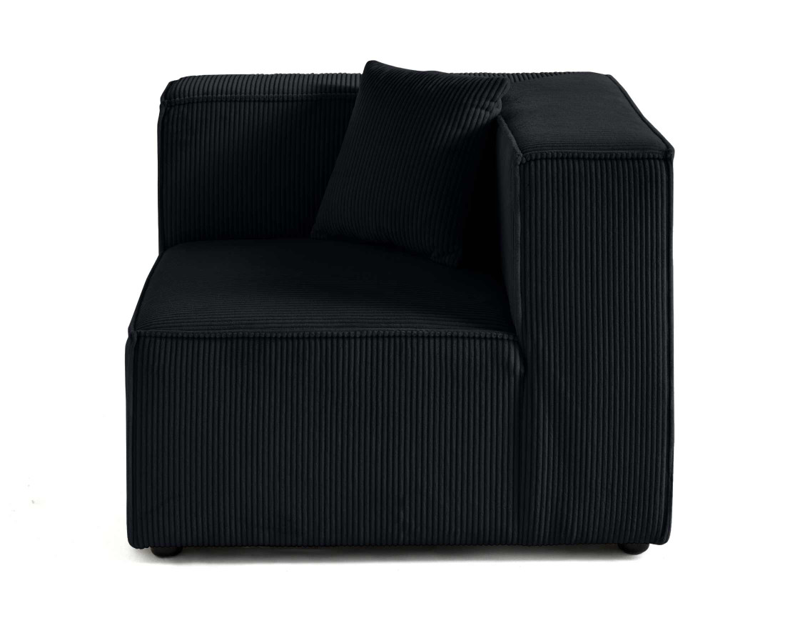 Module d'assise d'angle réversible en velours côtelé Arty Module d'assise d'angle réversible en velours côtelé Arty