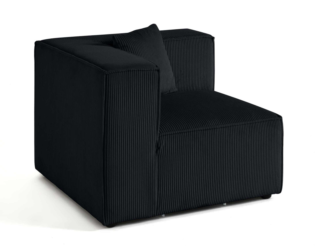 Module d'assise d'angle réversible en velours côtelé Arty Module d'assise d'angle réversible en velours côtelé Arty