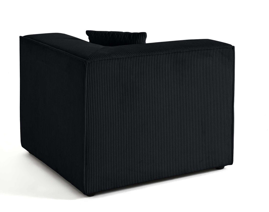 Module d'assise d'angle réversible en velours côtelé Arty Module d'assise d'angle réversible en velours côtelé Arty