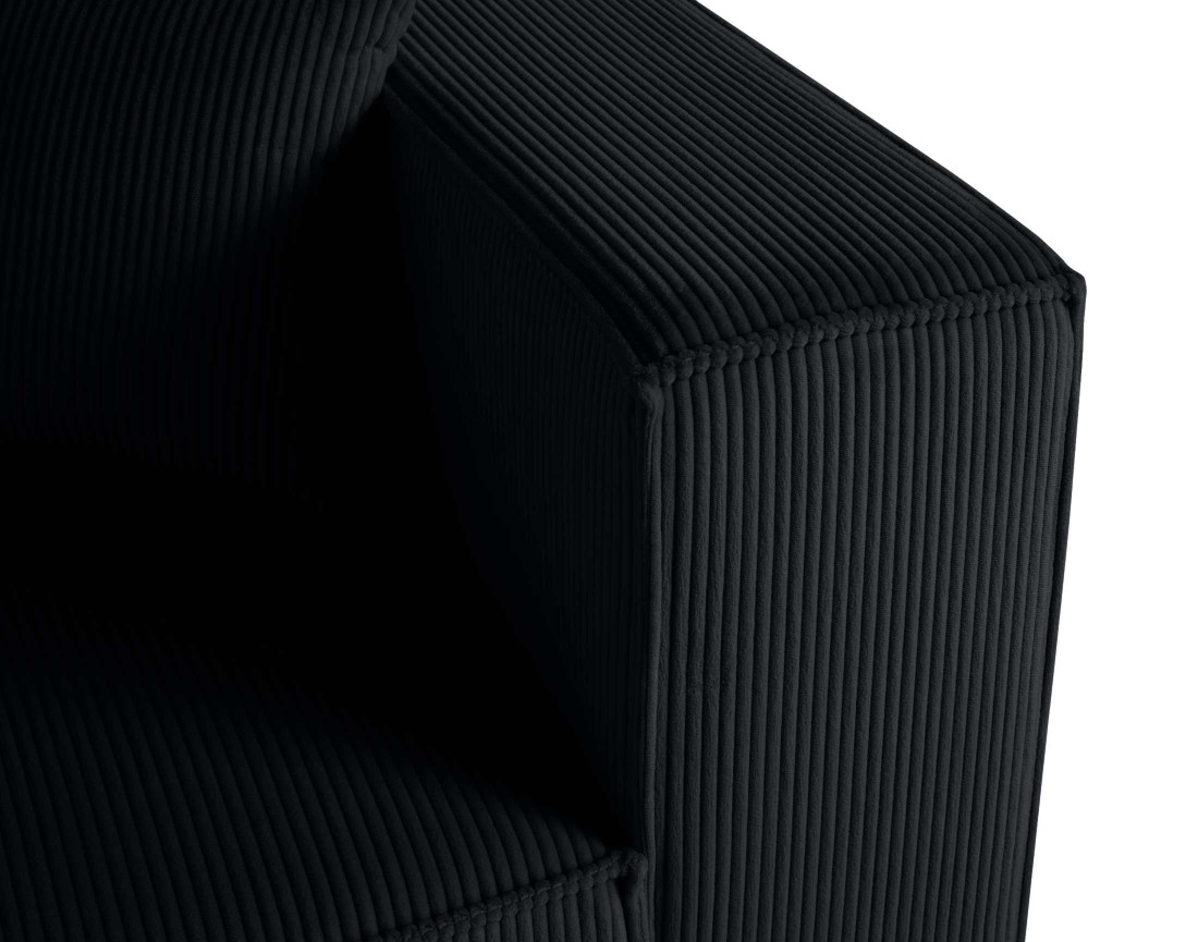 Module d'assise d'angle réversible en velours côtelé Arty Module d'assise d'angle réversible en velours côtelé Arty