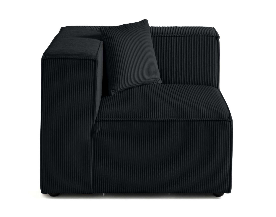 Module d'assise d'angle réversible en velours côtelé Arty Module d'assise d'angle réversible en velours côtelé Arty