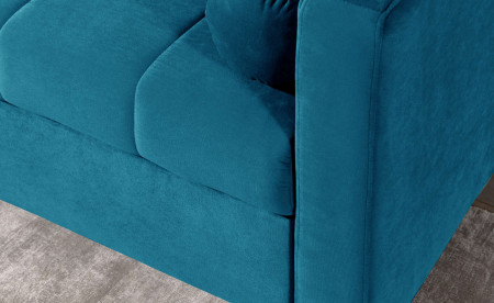 POLAR - Canapé d'angle réversible convertible - en velours au design scandinave - 4 places POLAR - Canapé d'angle réversible convertible - en velours au design scandinave - 4 places