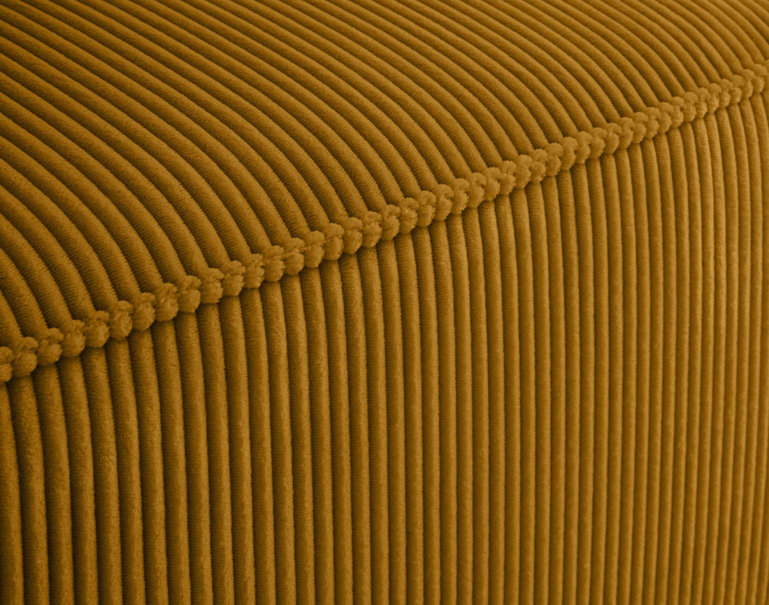 Module d'assise droit en velours côtelé Arty