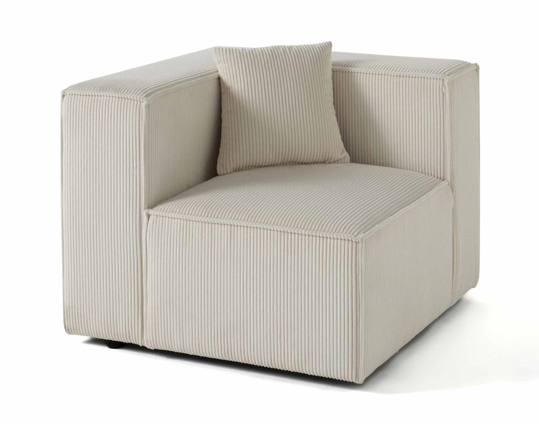 Module d'assise gauche en velours côtelé Arty Module d'assise gauche en velours côtelé Arty