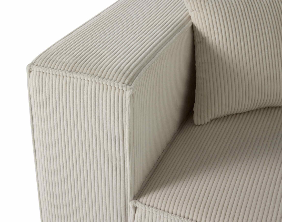 Module d'assise gauche en velours côtelé Arty Module d'assise gauche en velours côtelé Arty