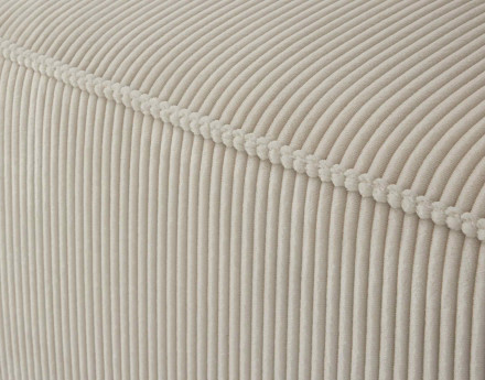 Module d'assise gauche en velours côtelé Arty