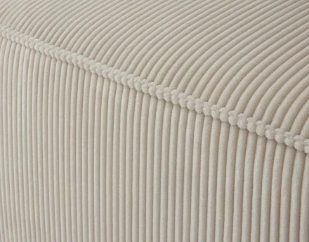 Module d'assise gauche en velours côtelé Arty