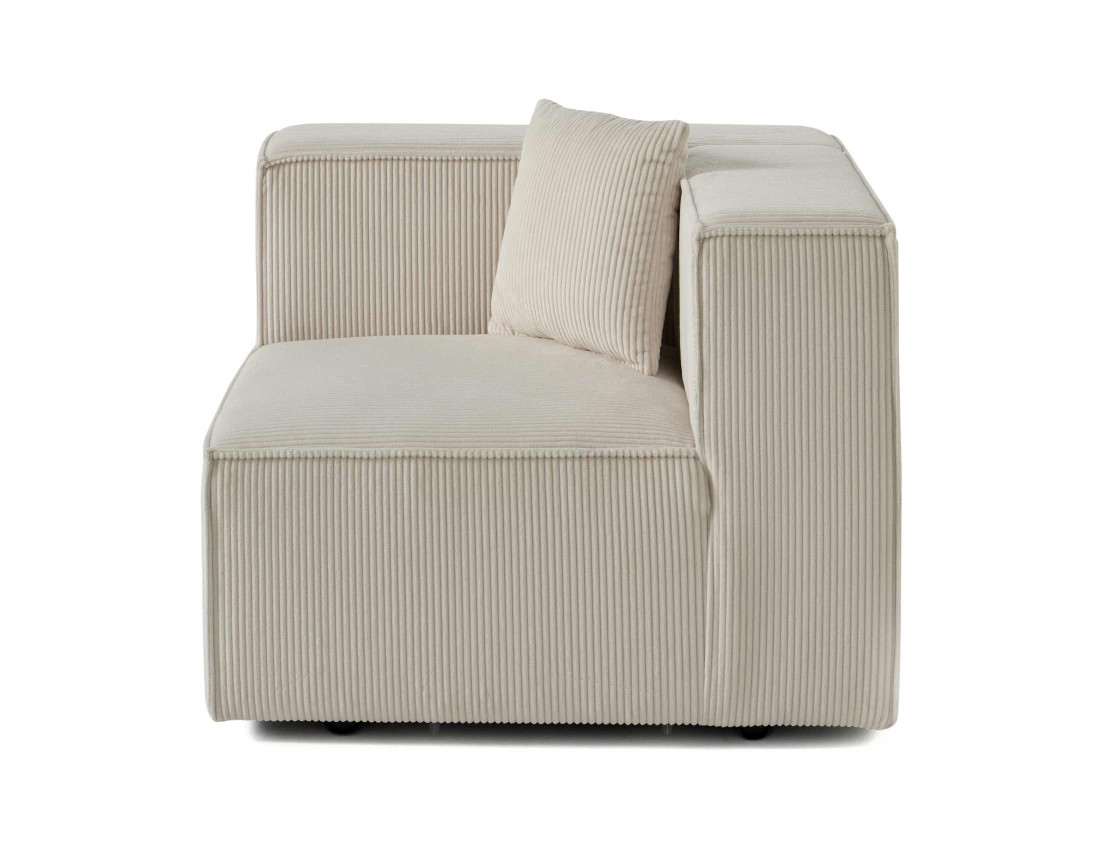 Module d'assise gauche en velours côtelé Arty Module d'assise gauche en velours côtelé Arty