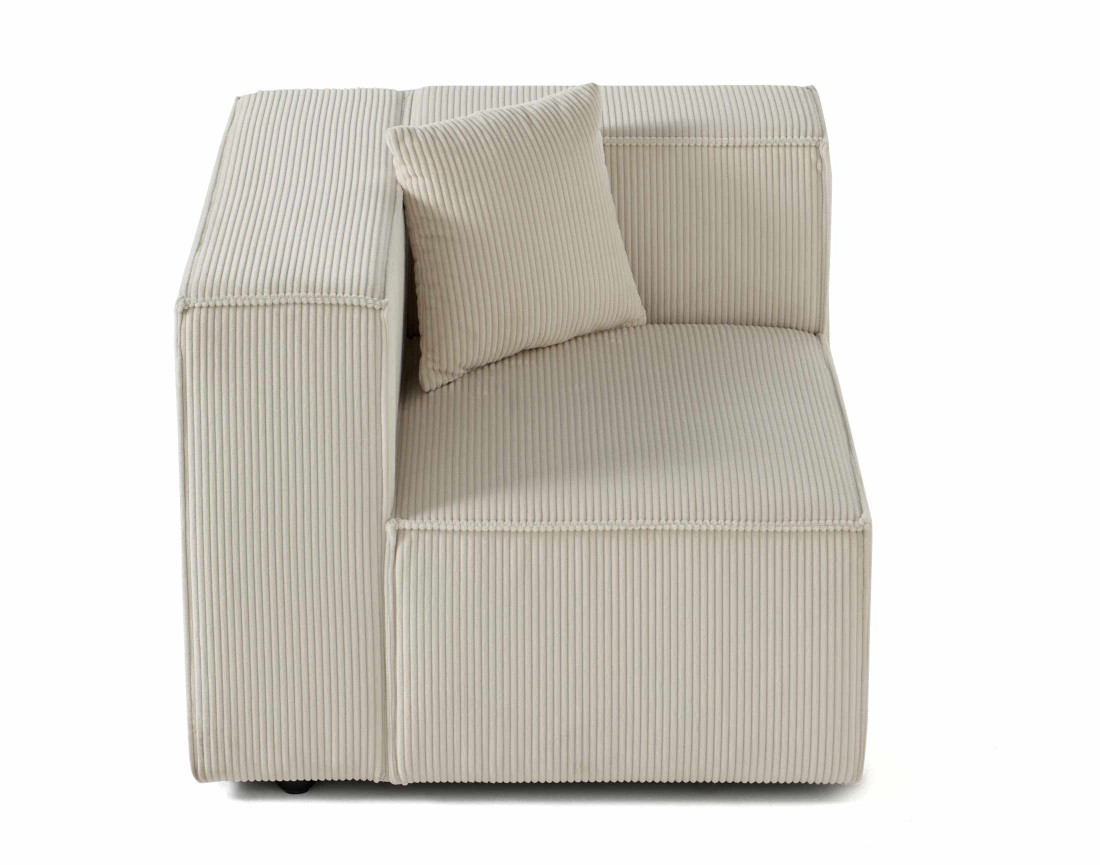 Module d'assise gauche en velours côtelé Arty Module d'assise gauche en velours côtelé Arty