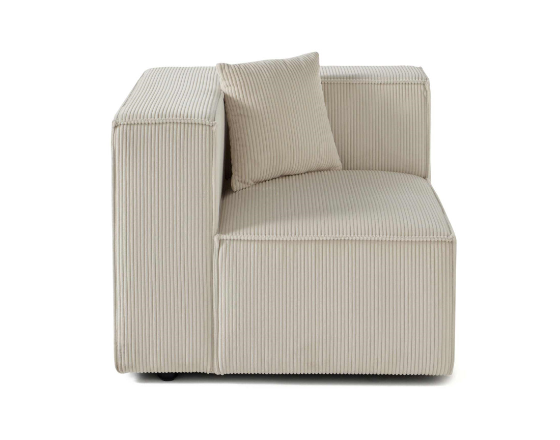 Module d'assise gauche en velours côtelé Arty Module d'assise gauche en velours côtelé Arty