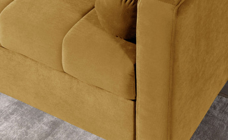 POLAR - Canapé d'angle réversible convertible - en velours au design scandinave - 4 places POLAR - Canapé d'angle réversible convertible - en velours au design scandinave - 4 places