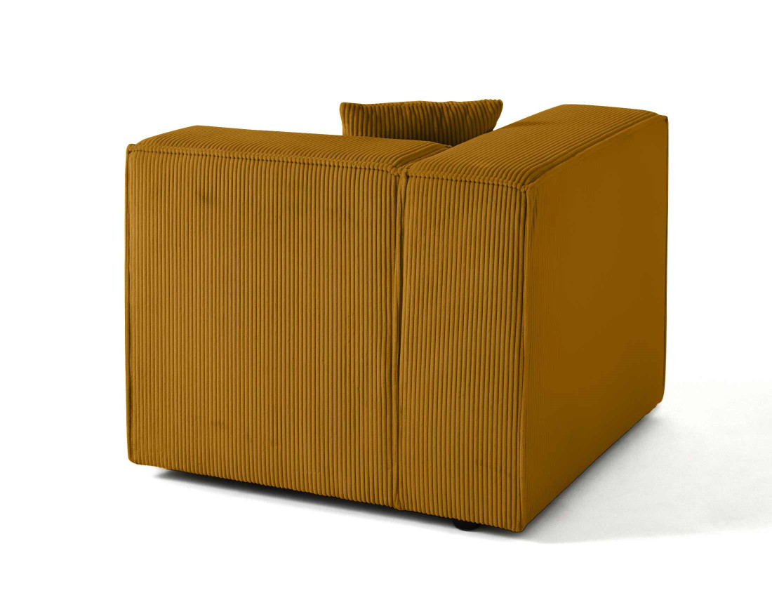 Module d'assise gauche en velours côtelé Arty