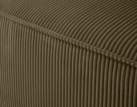 Module d'assise gauche en velours côtelé Arty