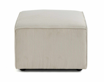 Pouf d'appoint en velours côtelé Arty