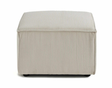 Pouf d'appoint en velours côtelé Arty