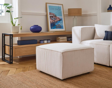 Pouf d'appoint en velours...