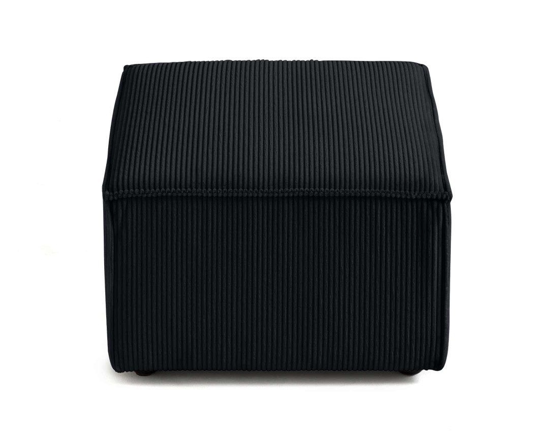 Pouf d'appoint en velours côtelé Arty