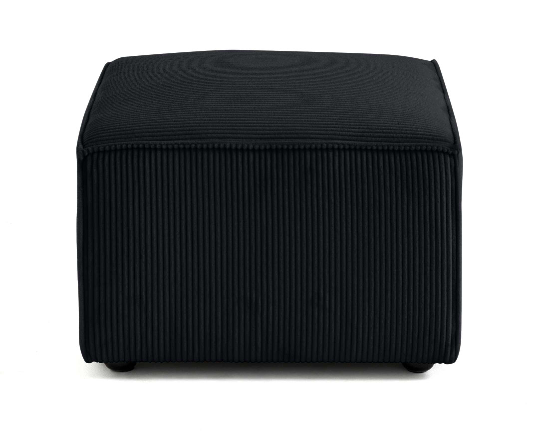 Pouf d'appoint en velours côtelé Arty