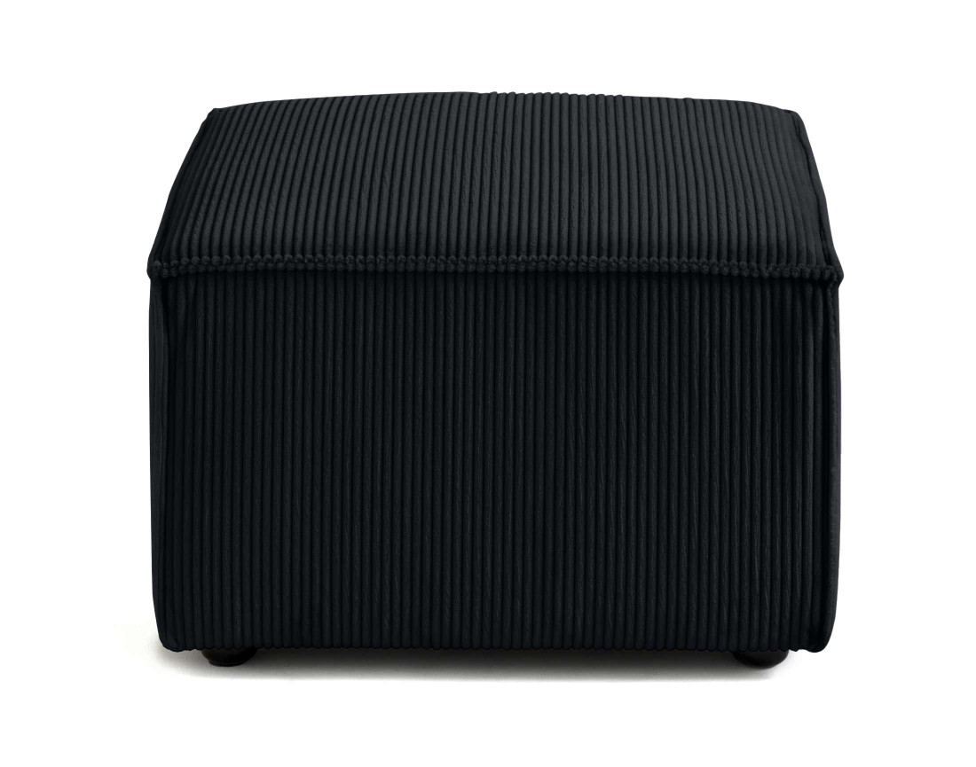 Pouf d'appoint en velours côtelé Arty