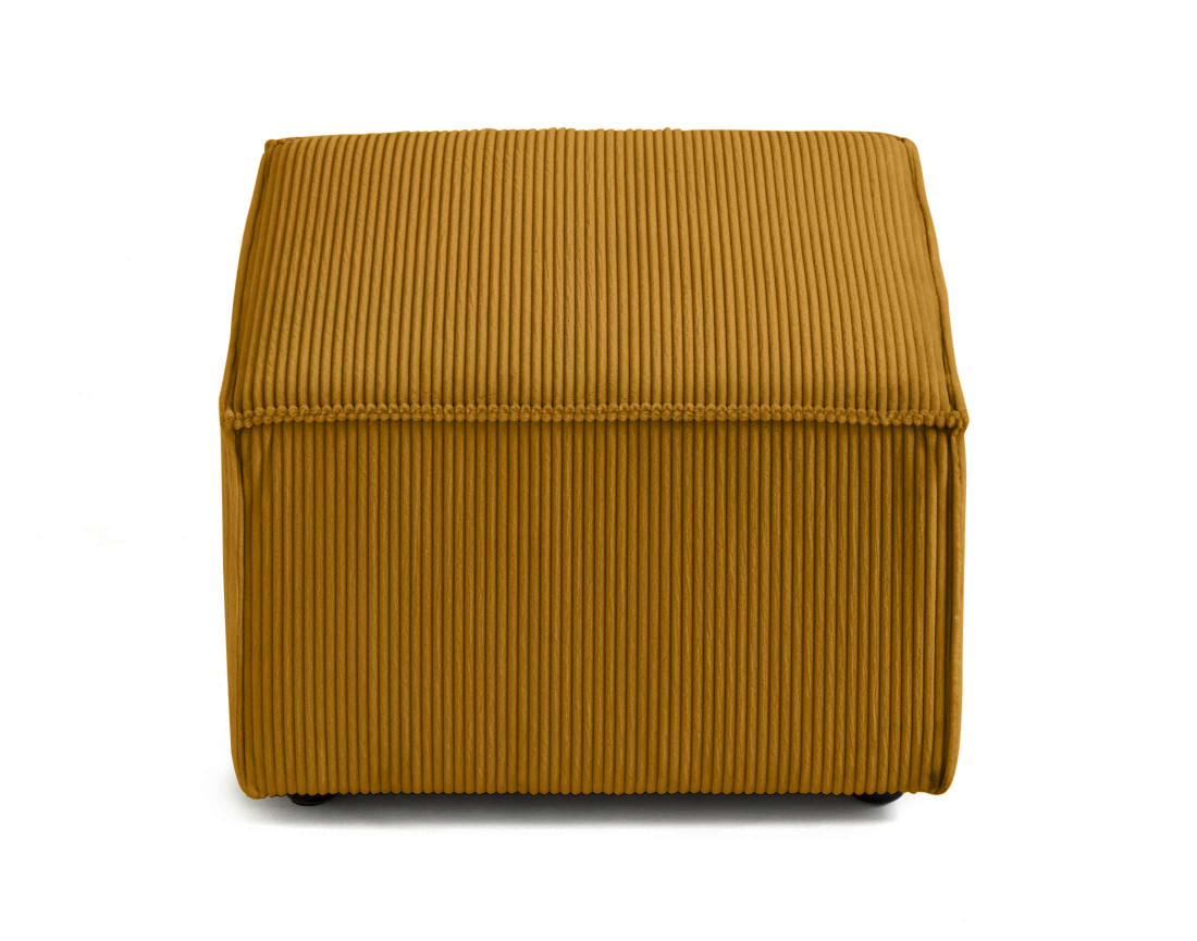 Pouf d'appoint en velours côtelé Arty