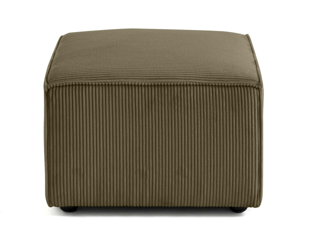 Pouf d'appoint en velours côtelé Arty