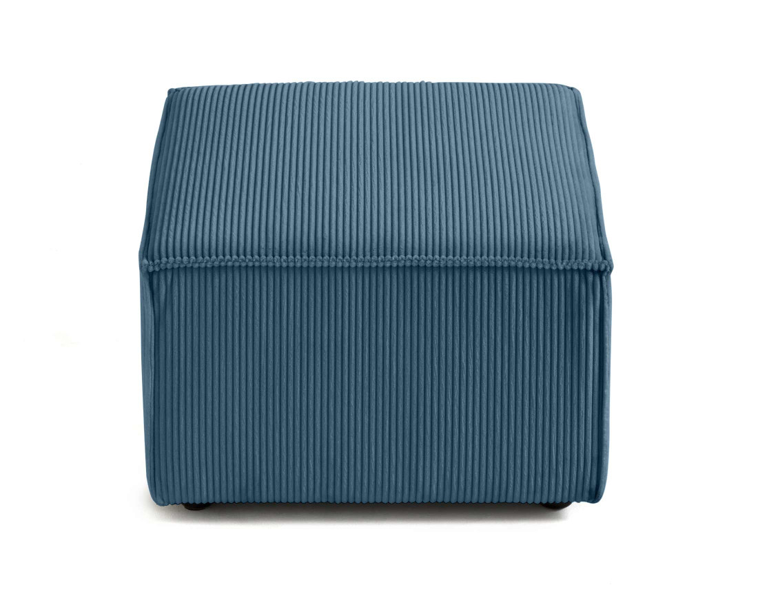 Pouf d'appoint en velours côtelé Arty